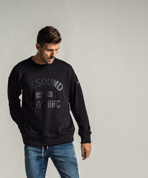 college velours fleece drop trainer