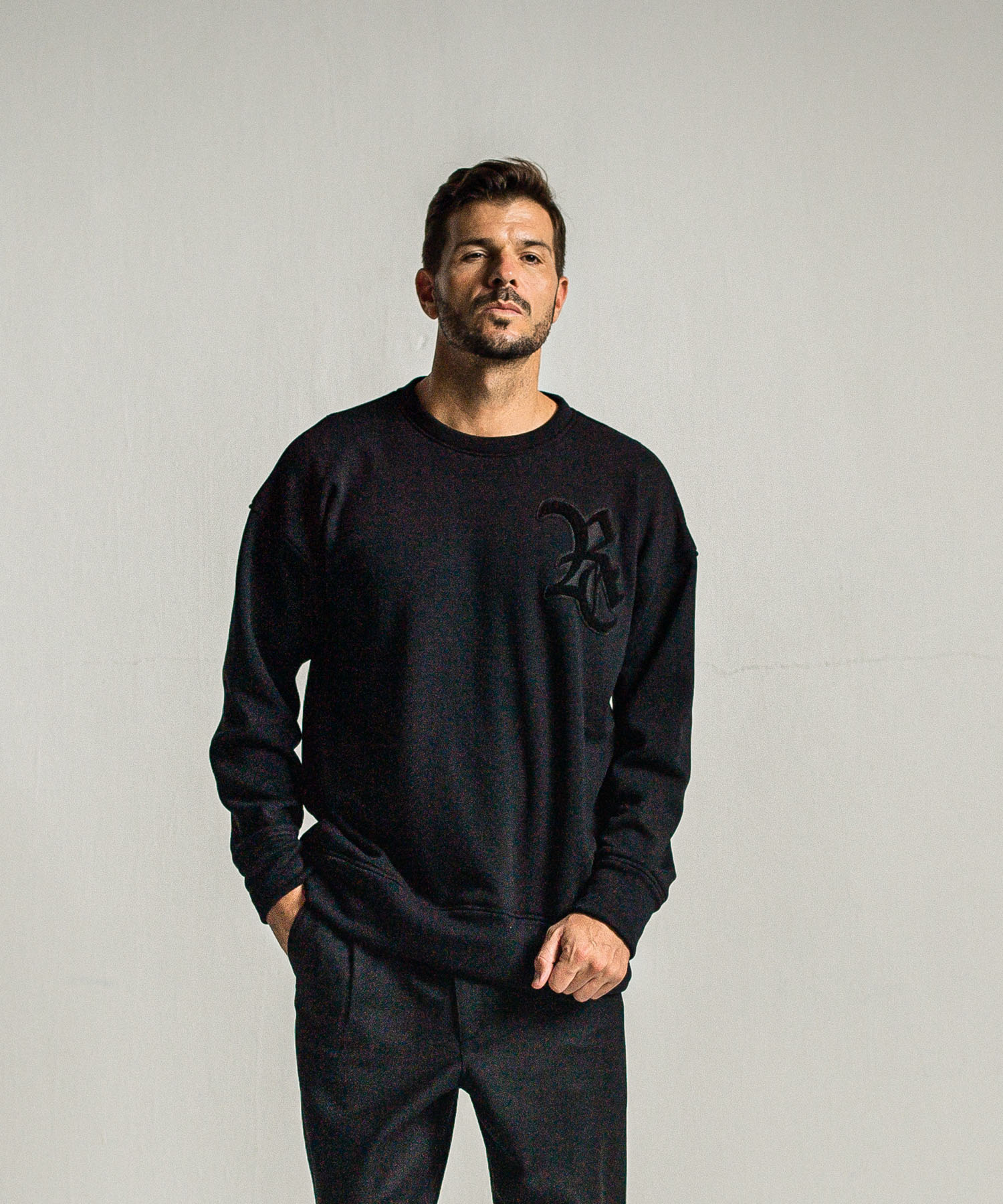 RC chenille velours fleece drop trainer