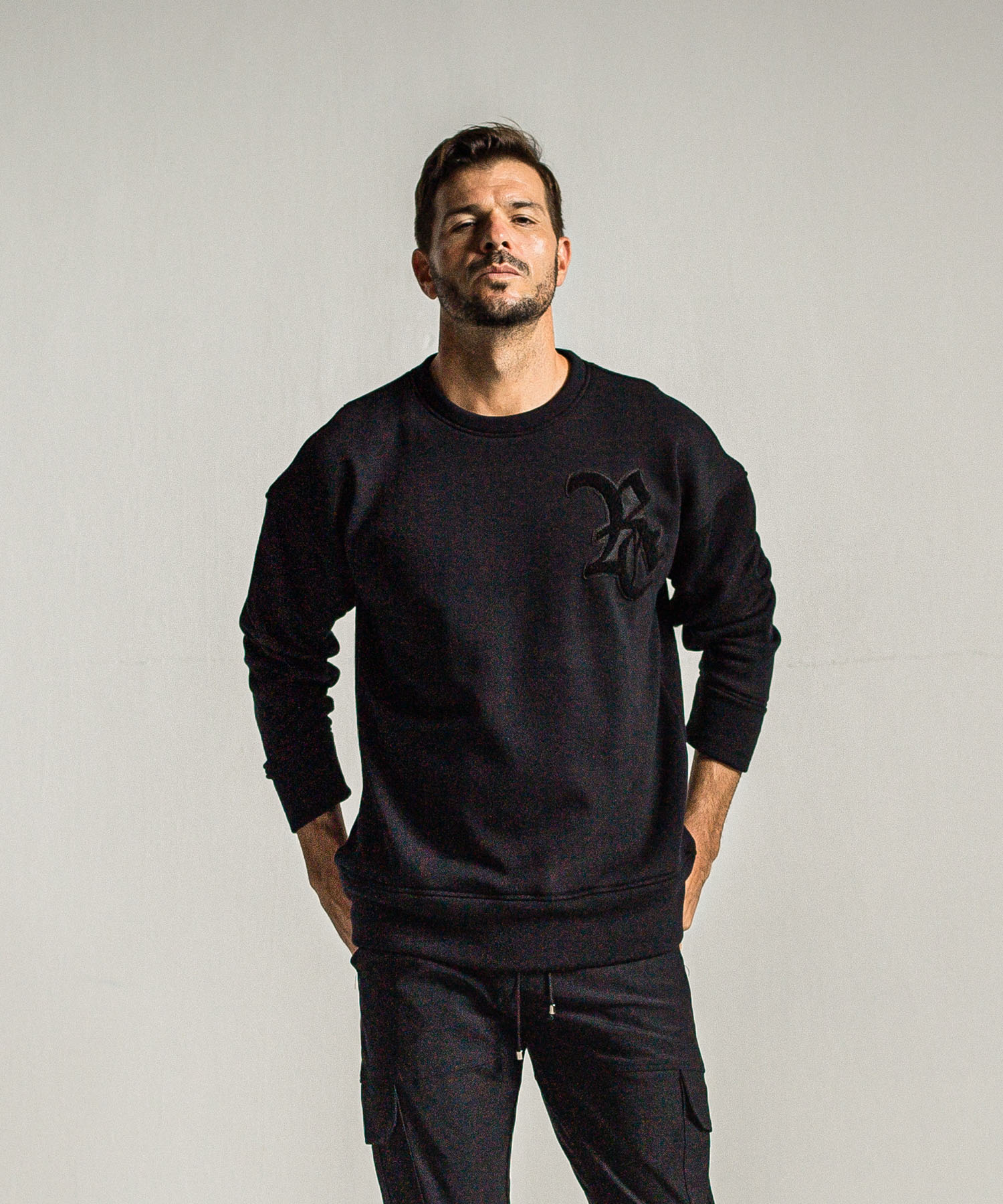 RC chenille velours fleece drop trainer