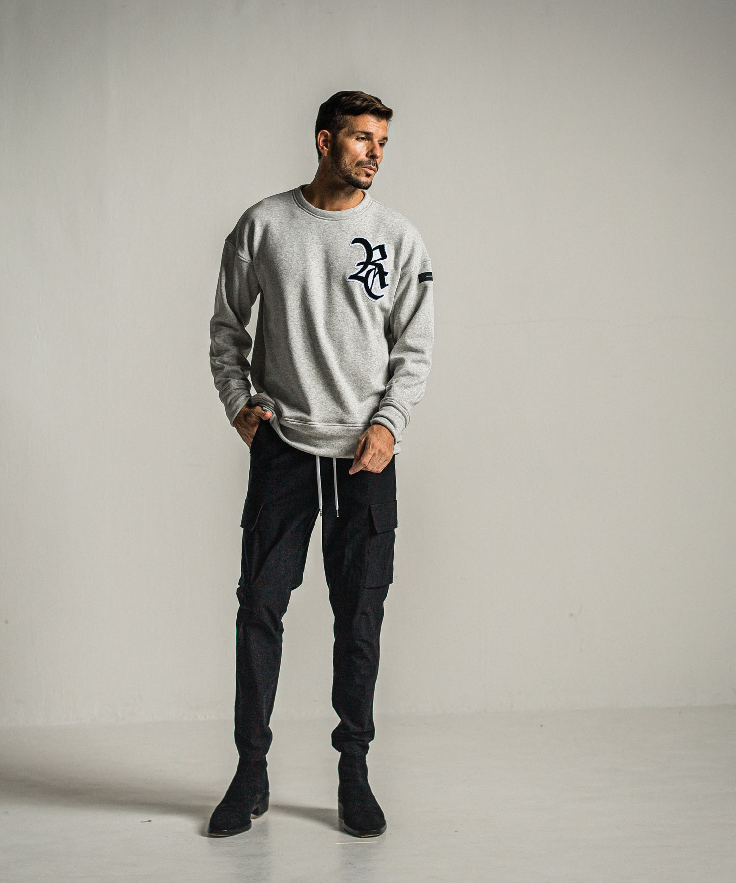 RC chenille velours fleece drop trainer