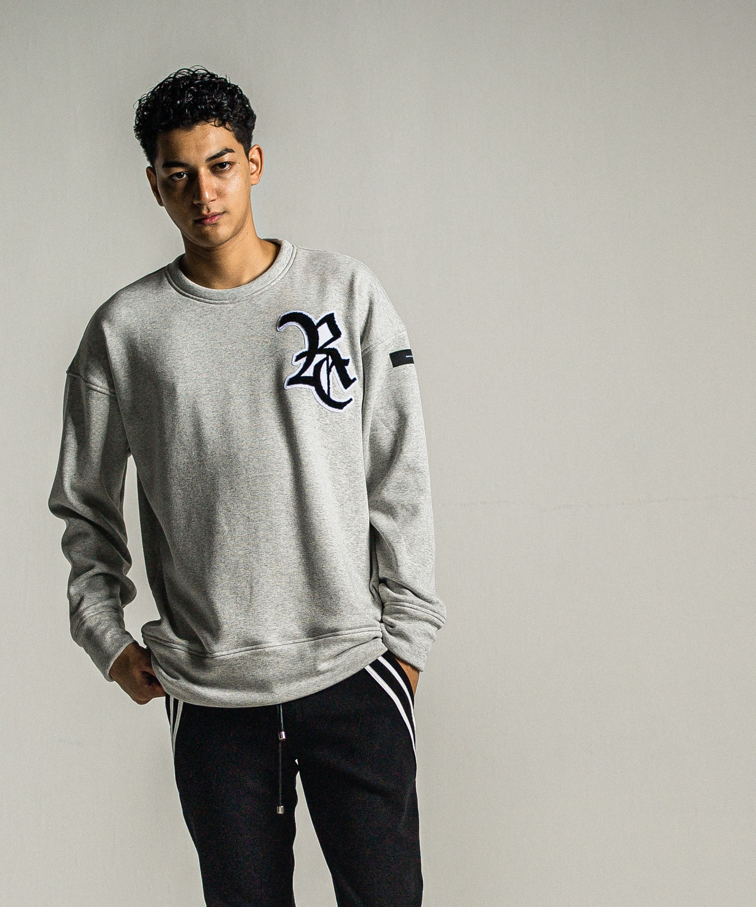 RC chenille velours fleece drop trainer