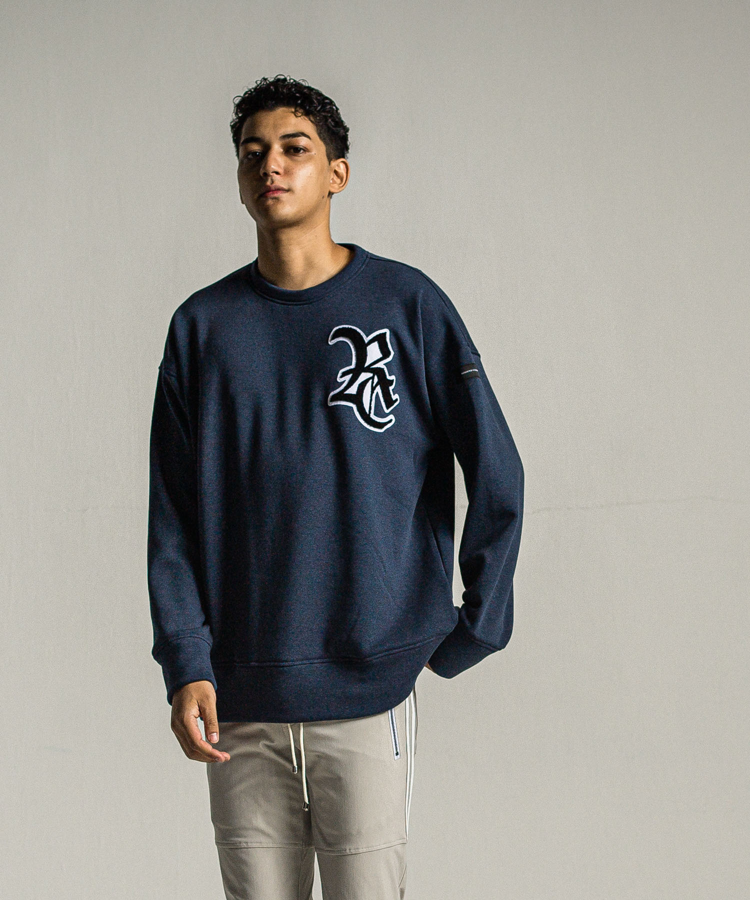 RC chenille velours fleece drop trainer