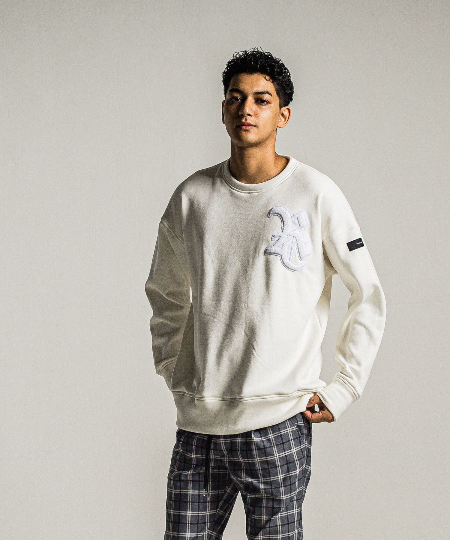 RC chenille velours fleece drop trainer