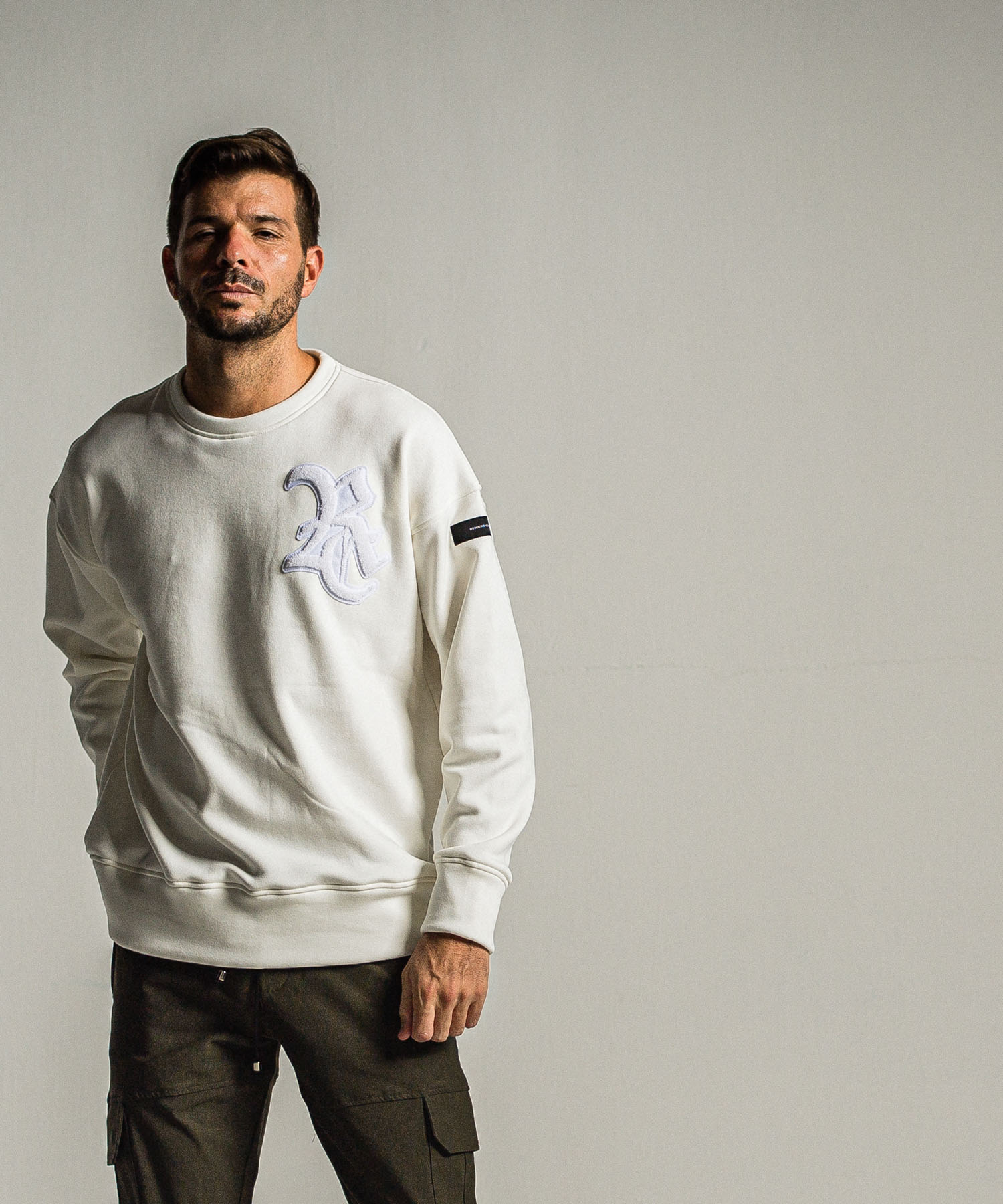 RC chenille velours fleece drop trainer