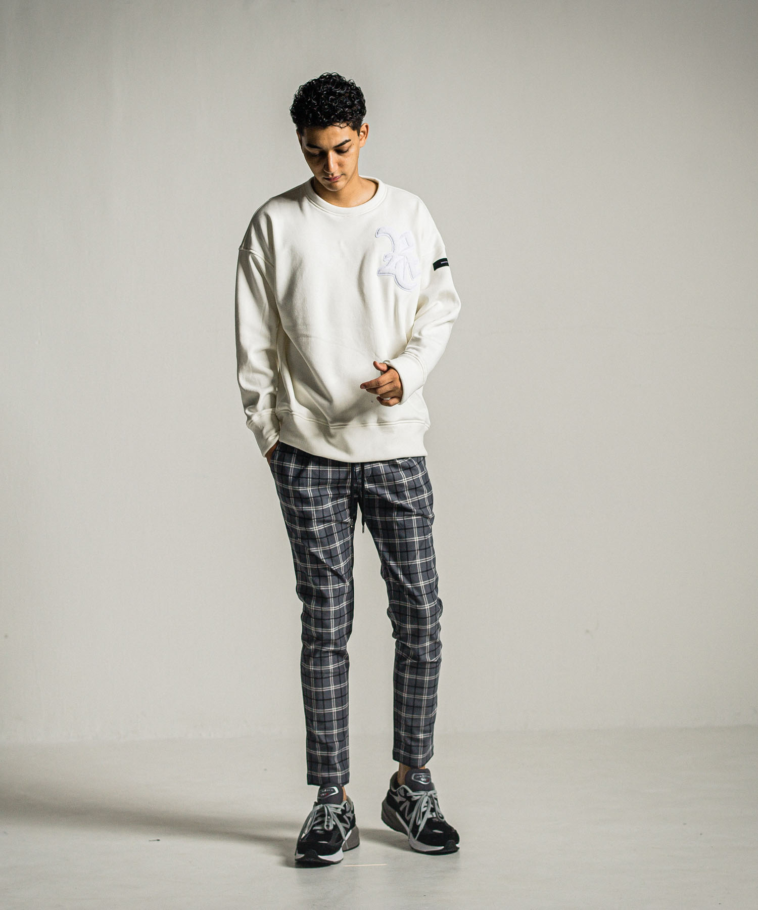 RC chenille velours fleece drop trainer