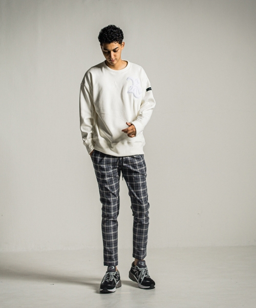 RC chenille velours fleece drop trainer