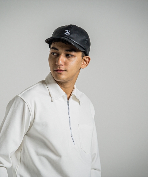 LEATHER LOW CAP
