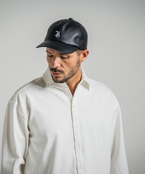 LEATHER LOW CAP