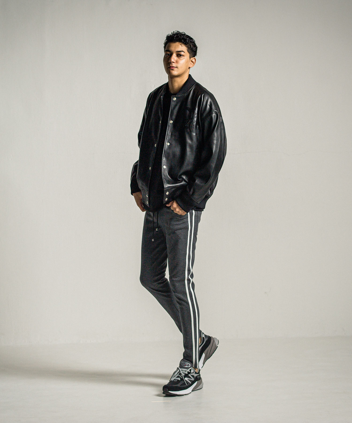 leather Varsity jacket