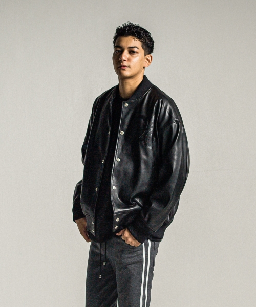 leather Varsity jacket