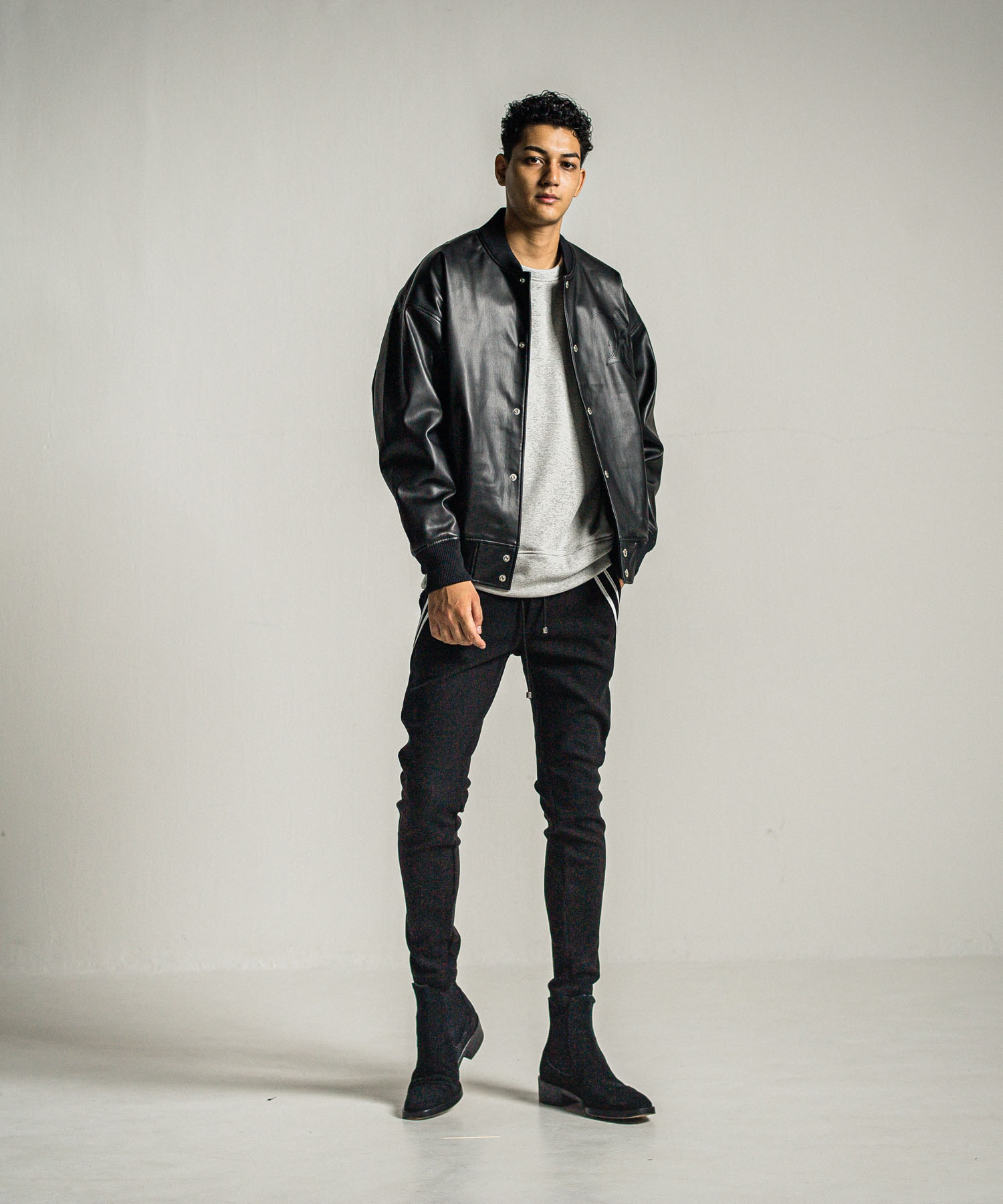 leather Varsity jacket