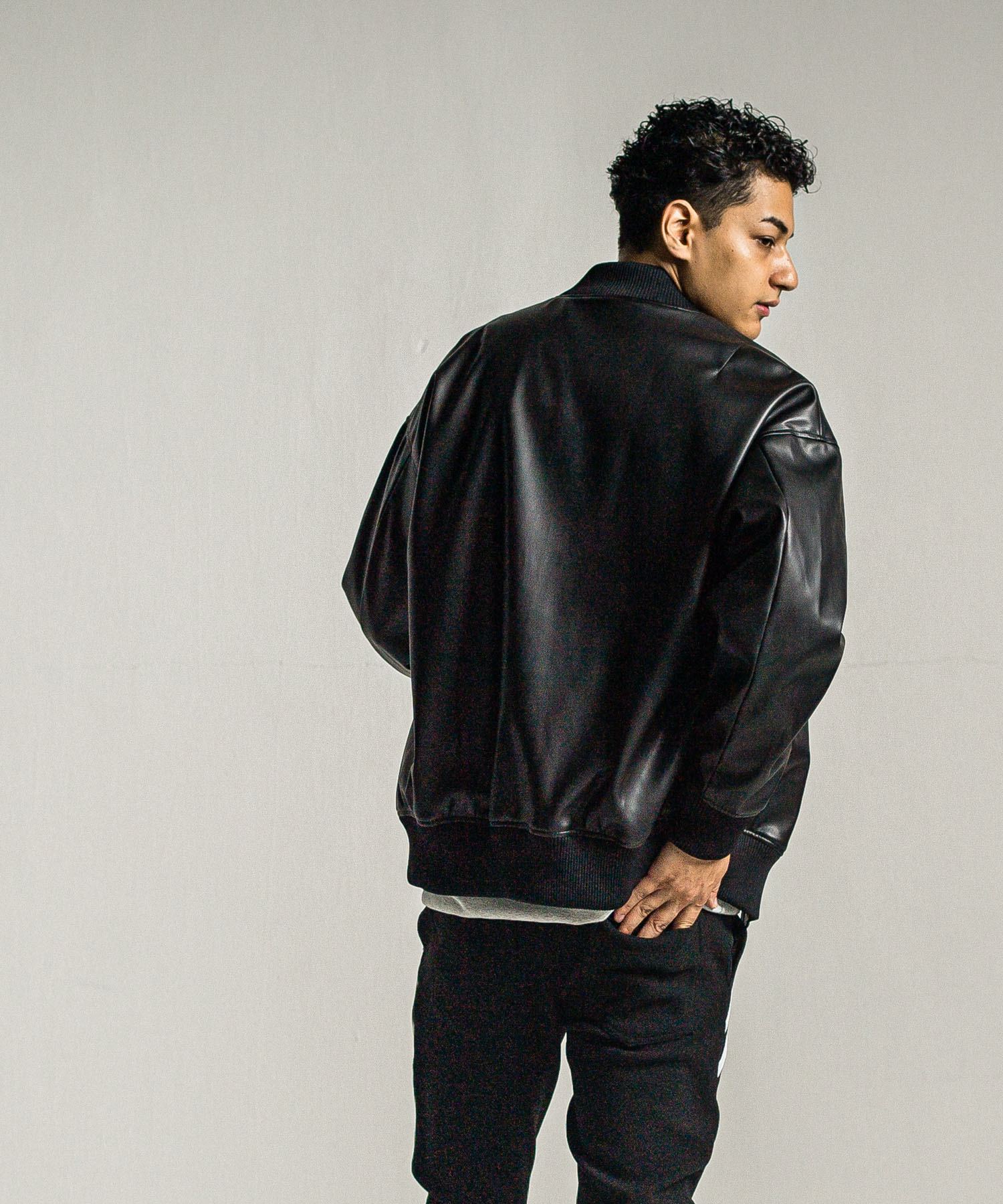 leather Varsity jacket