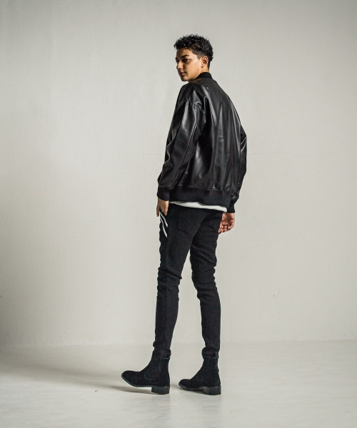 leather Varsity jacket