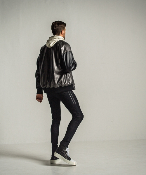 leather Varsity jacket