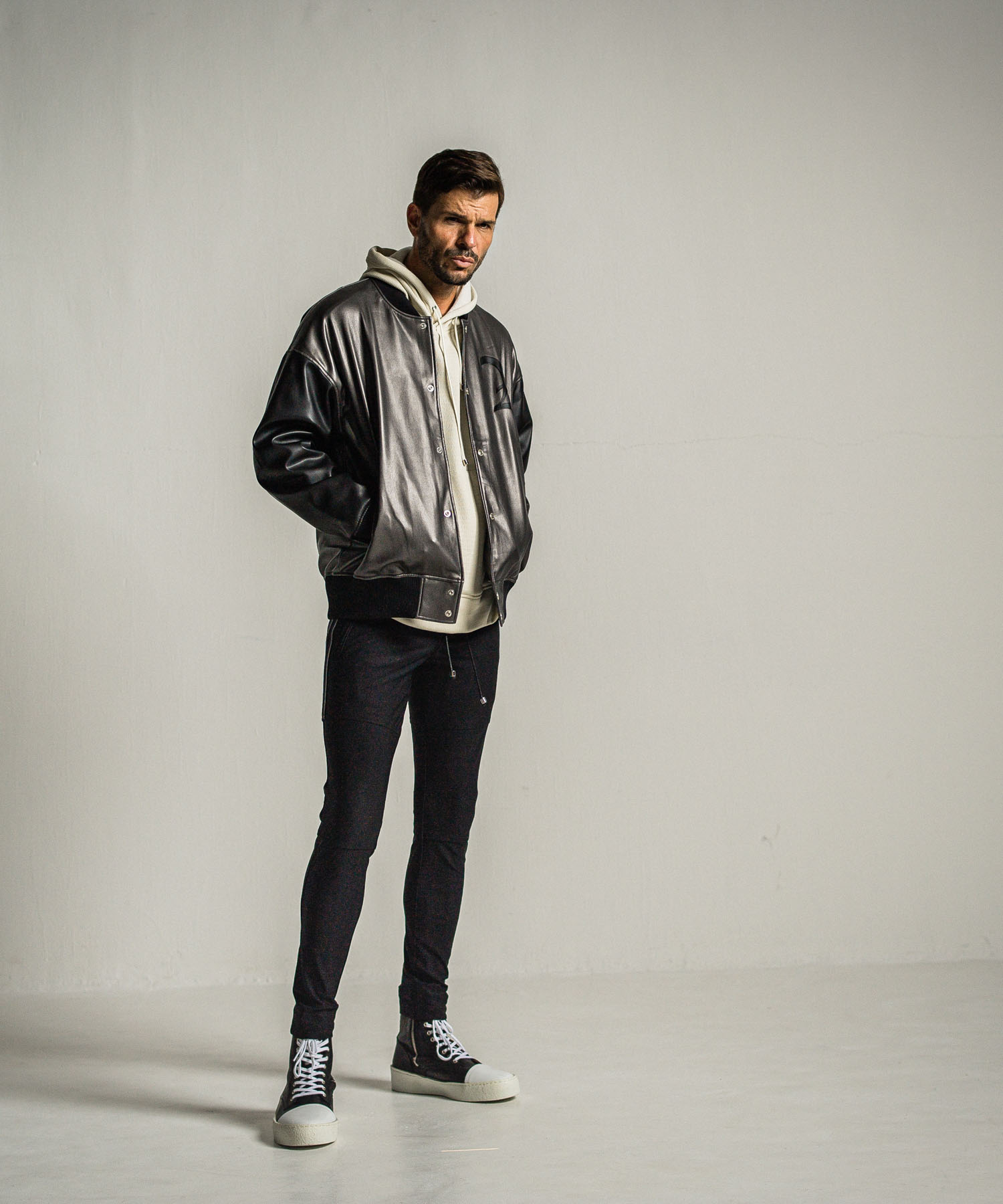 leather Varsity jacket