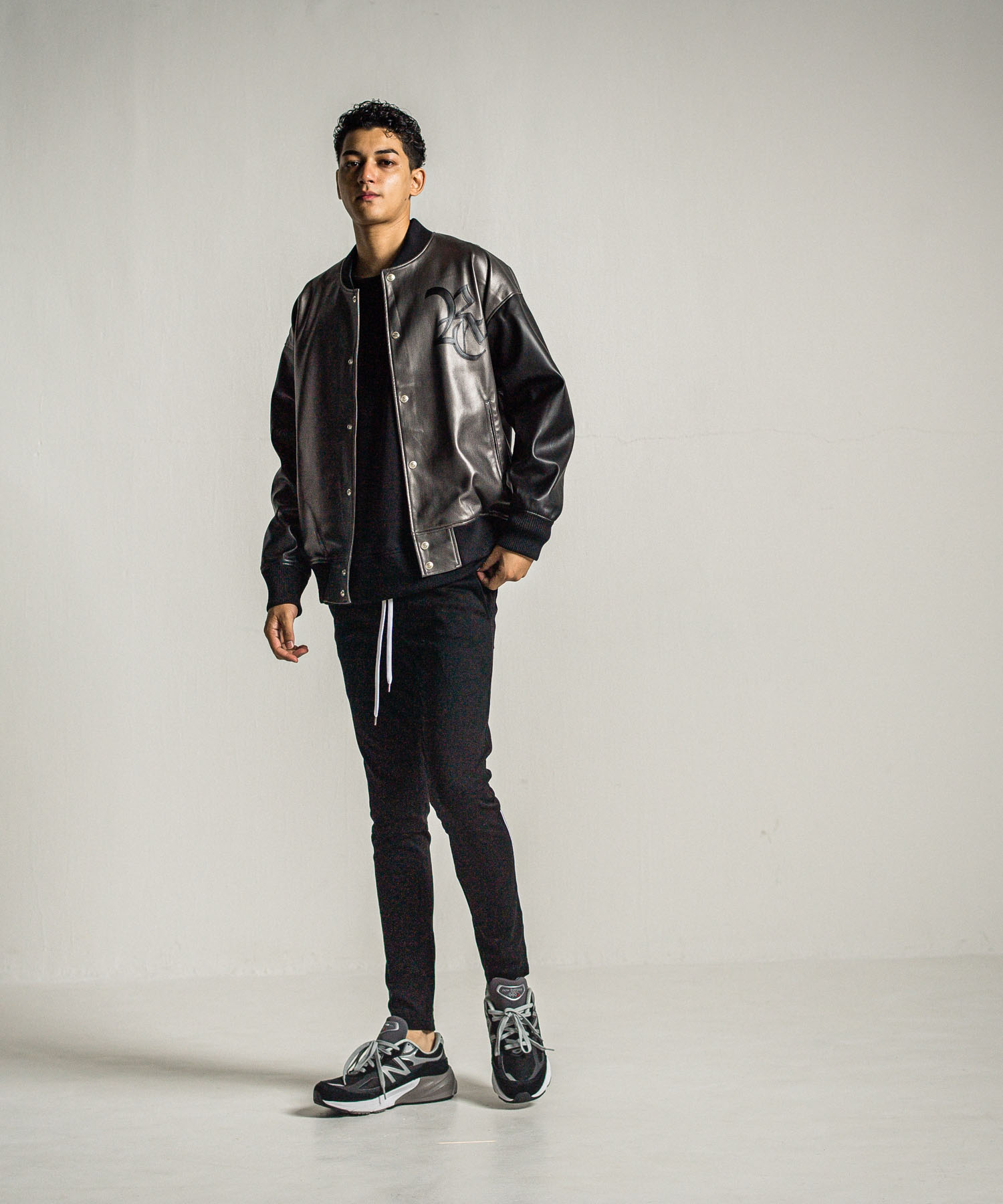 leather Varsity jacket