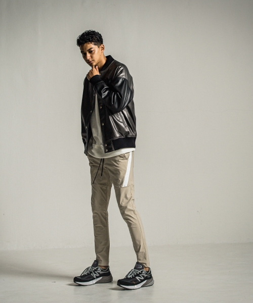 leather Varsity jacket