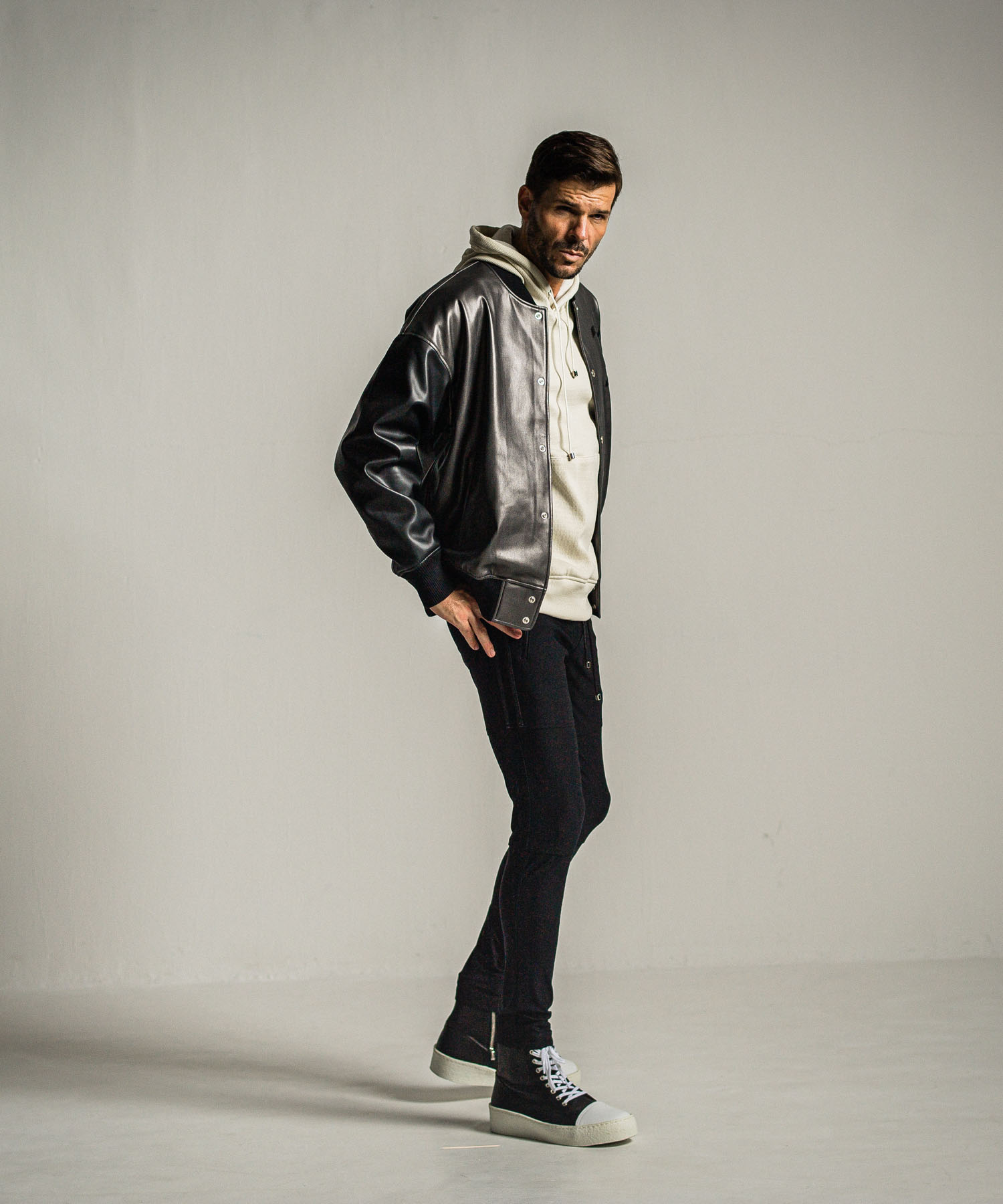 leather Varsity jacket