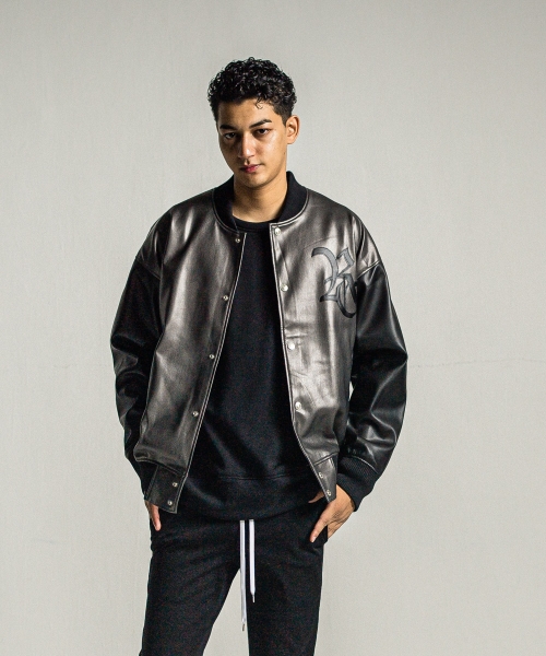 leather Varsity jacket