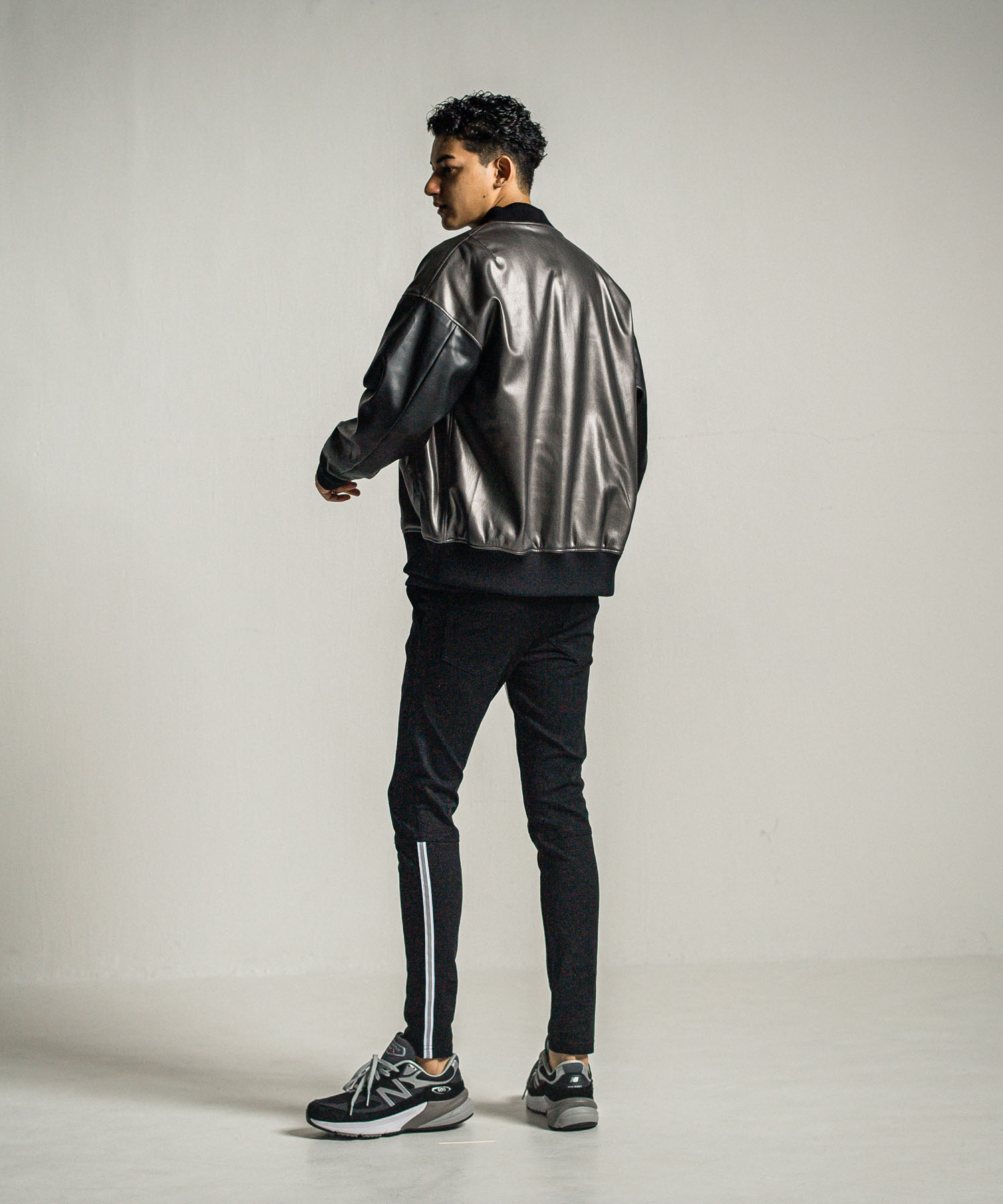 leather Varsity jacket