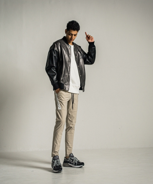 leather Varsity jacket