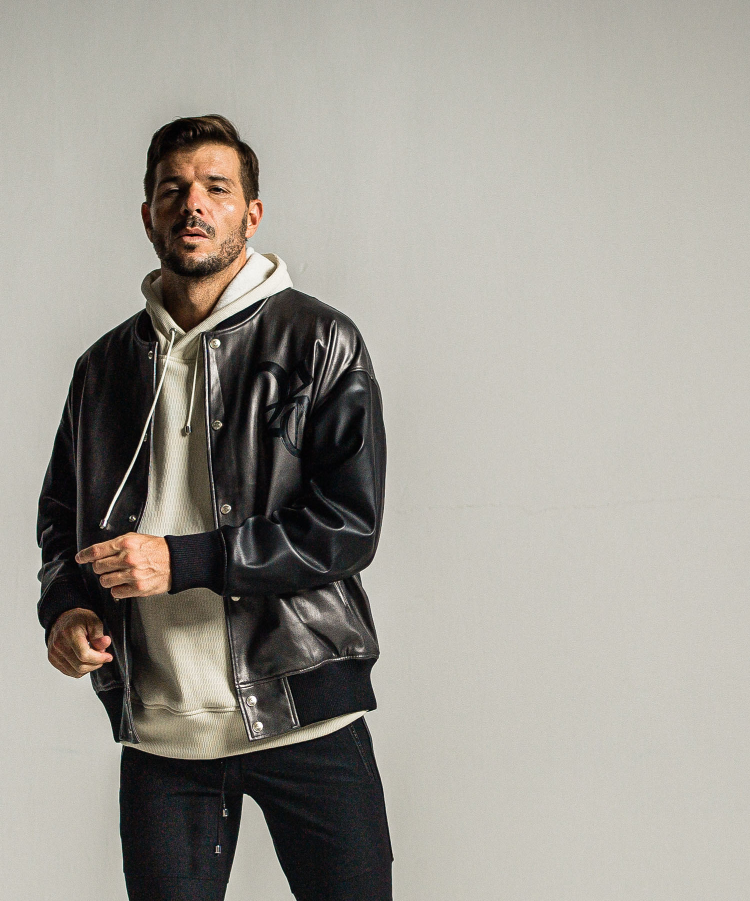 leather Varsity jacket