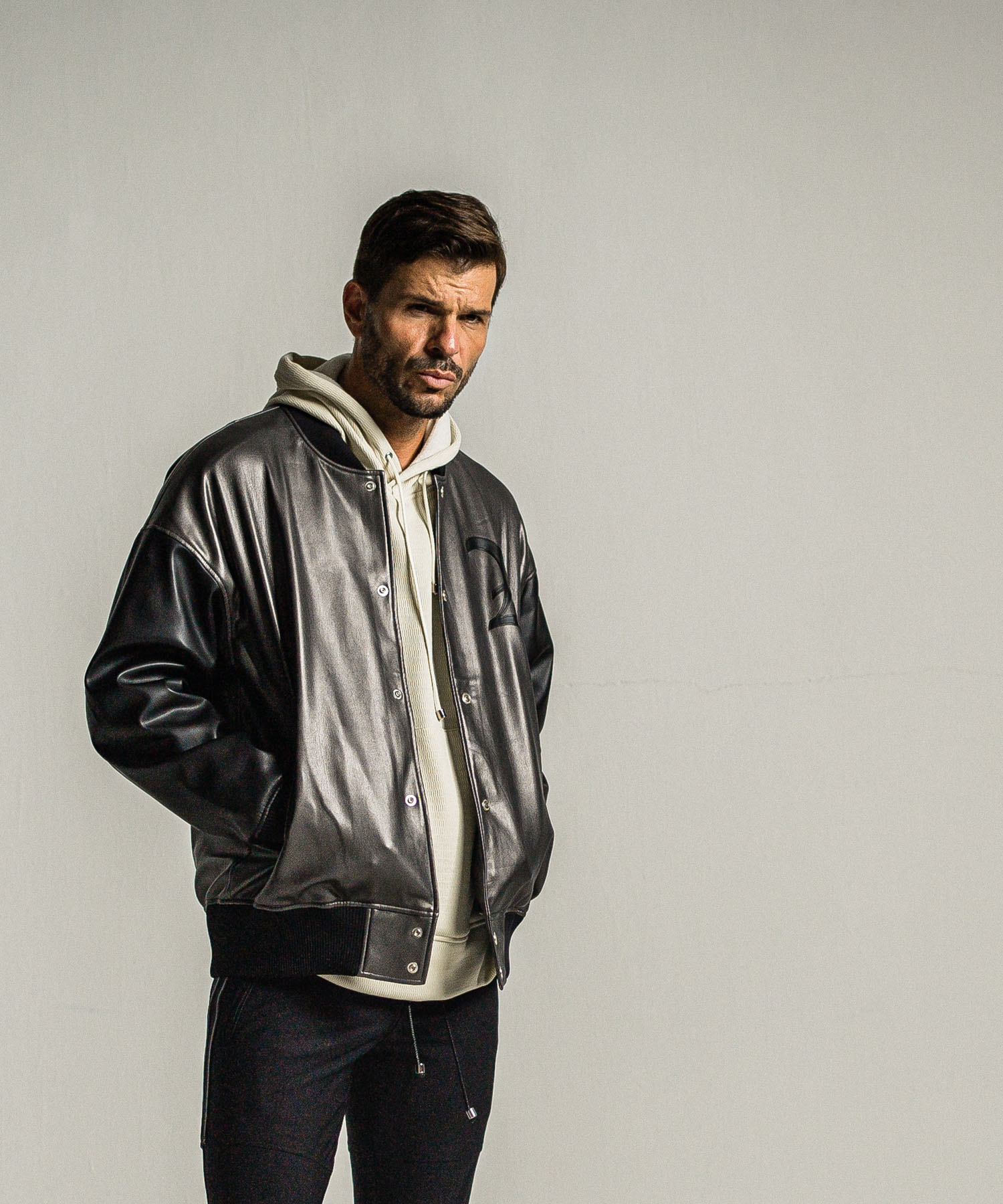 leather Varsity jacket