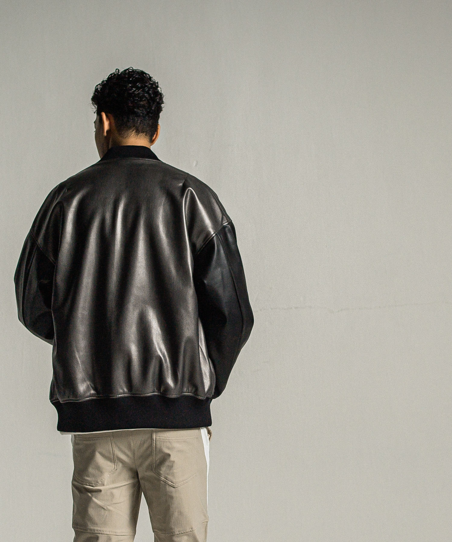 leather Varsity jacket