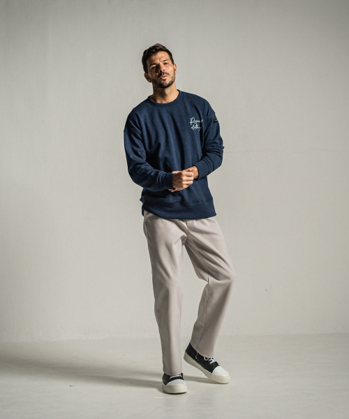 MELTON WIDE TUCK PANTS