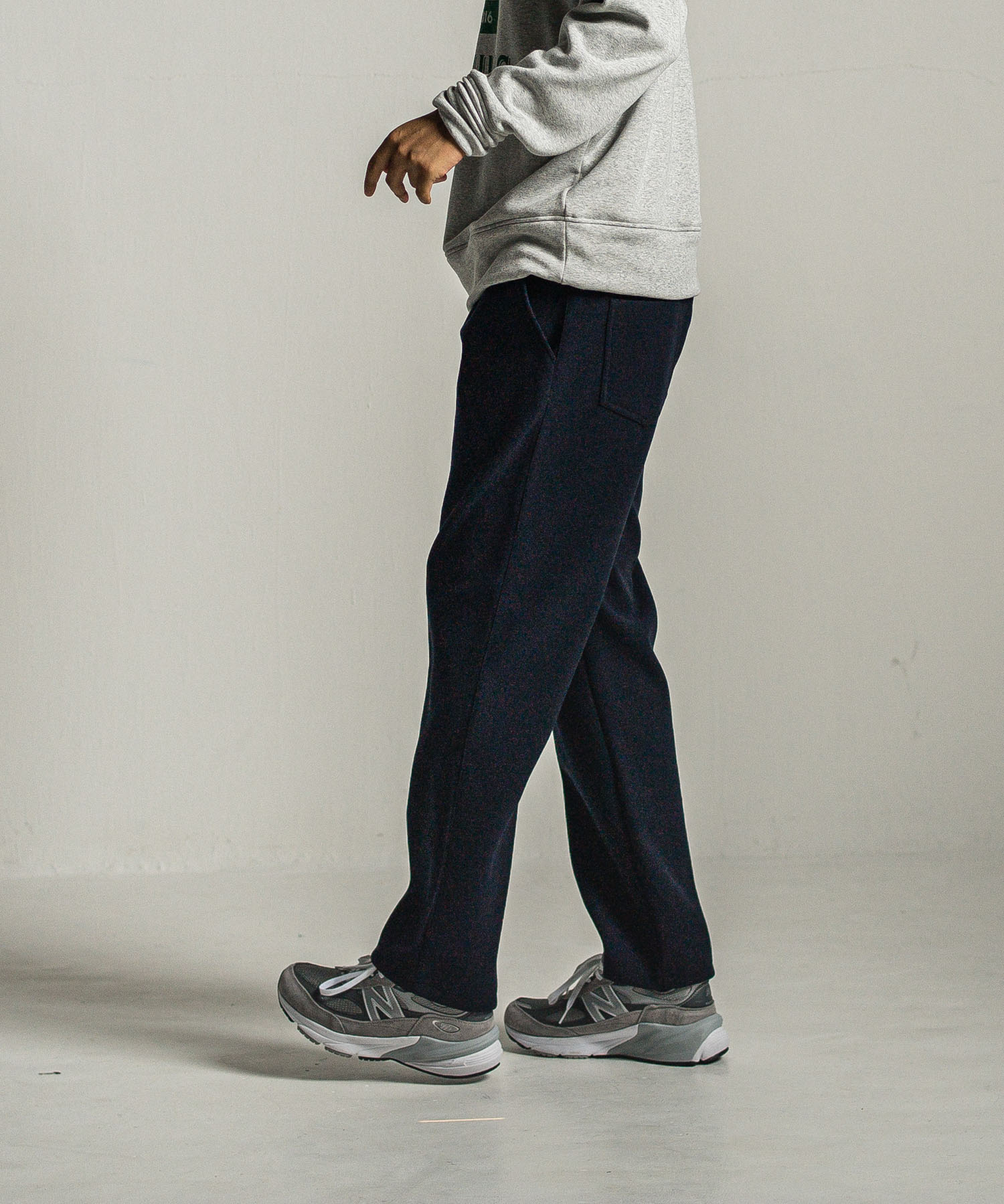 MELTON WIDE TUCK PANTS