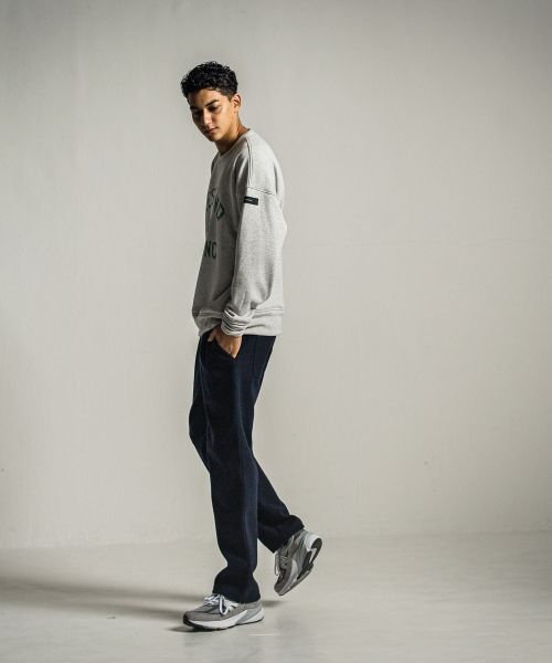 MELTON WIDE TUCK PANTS