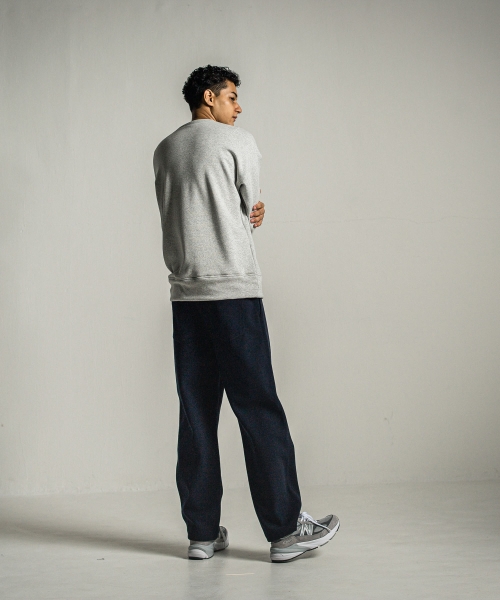 MELTON WIDE TUCK PANTS