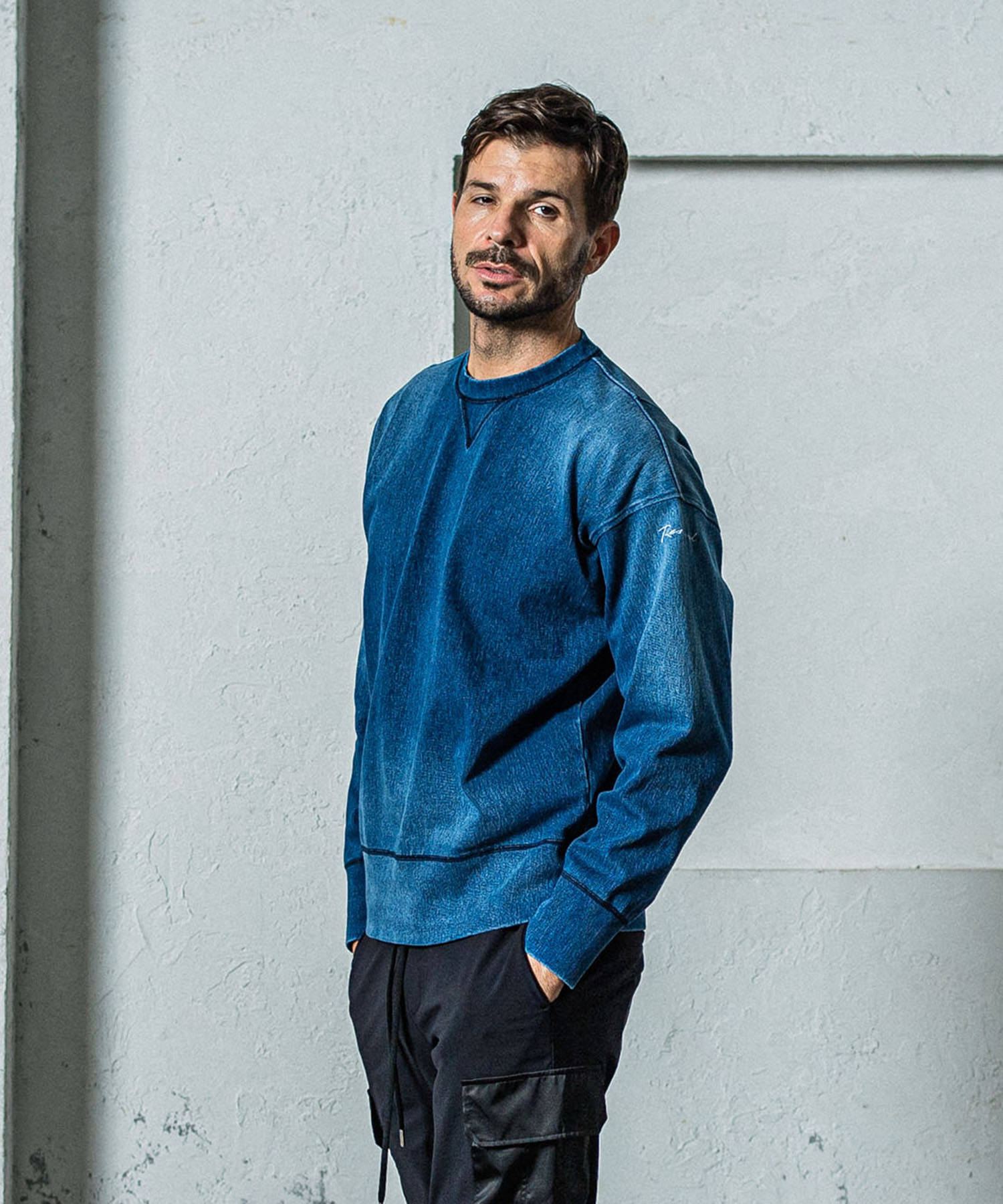 DENIM JERSEY loose trainer