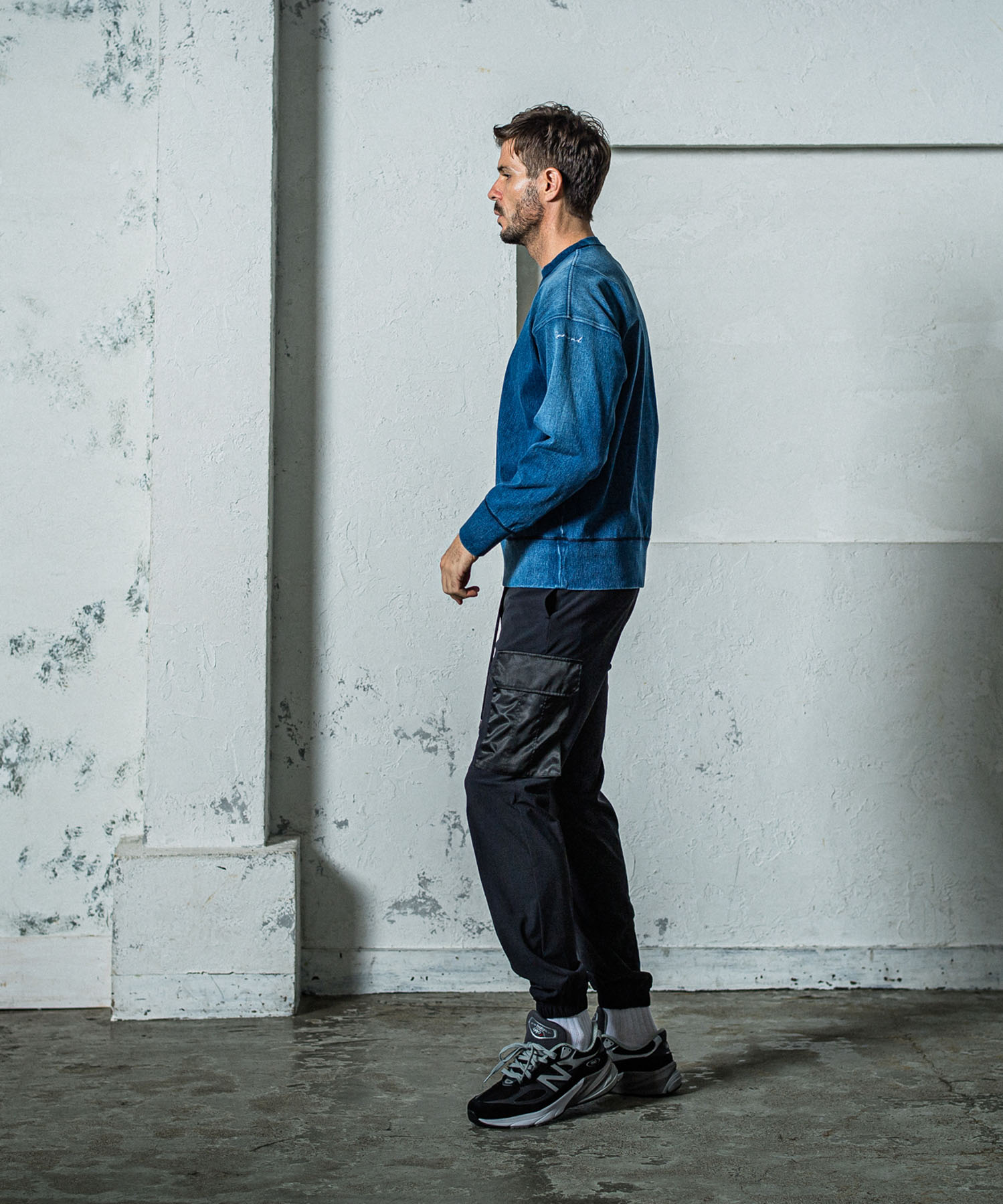 DENIM JERSEY loose trainer