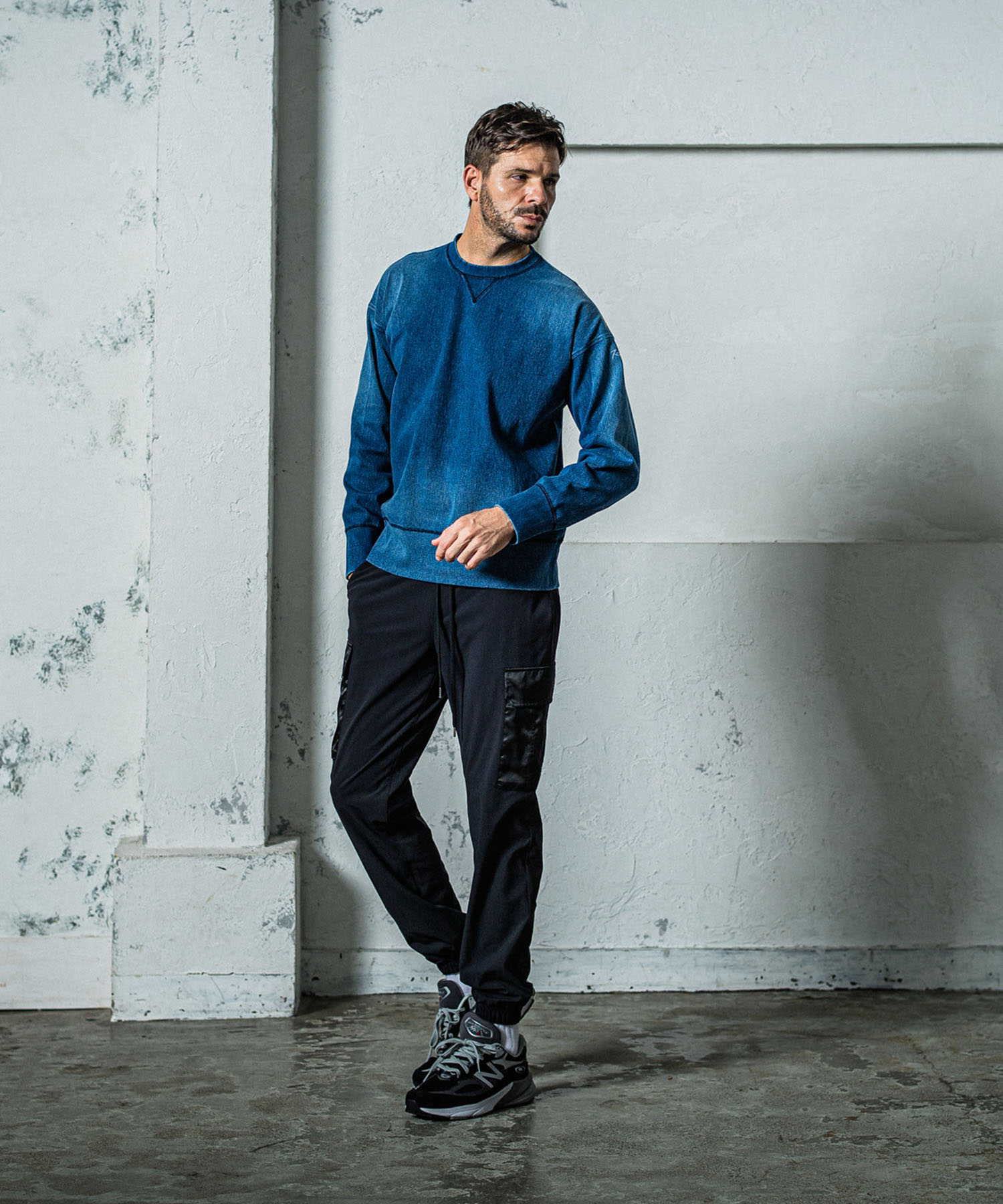 DENIM JERSEY loose trainer