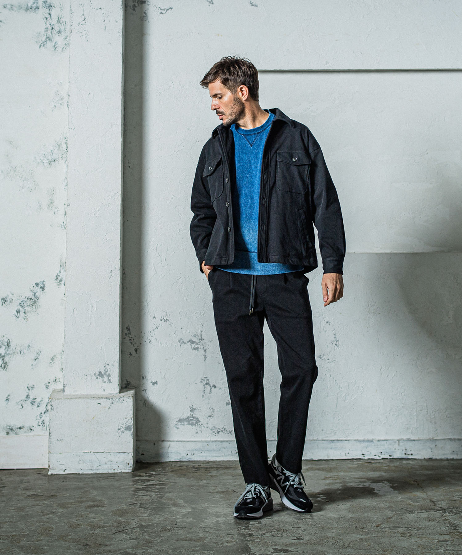 DENIM JERSEY loose trainer