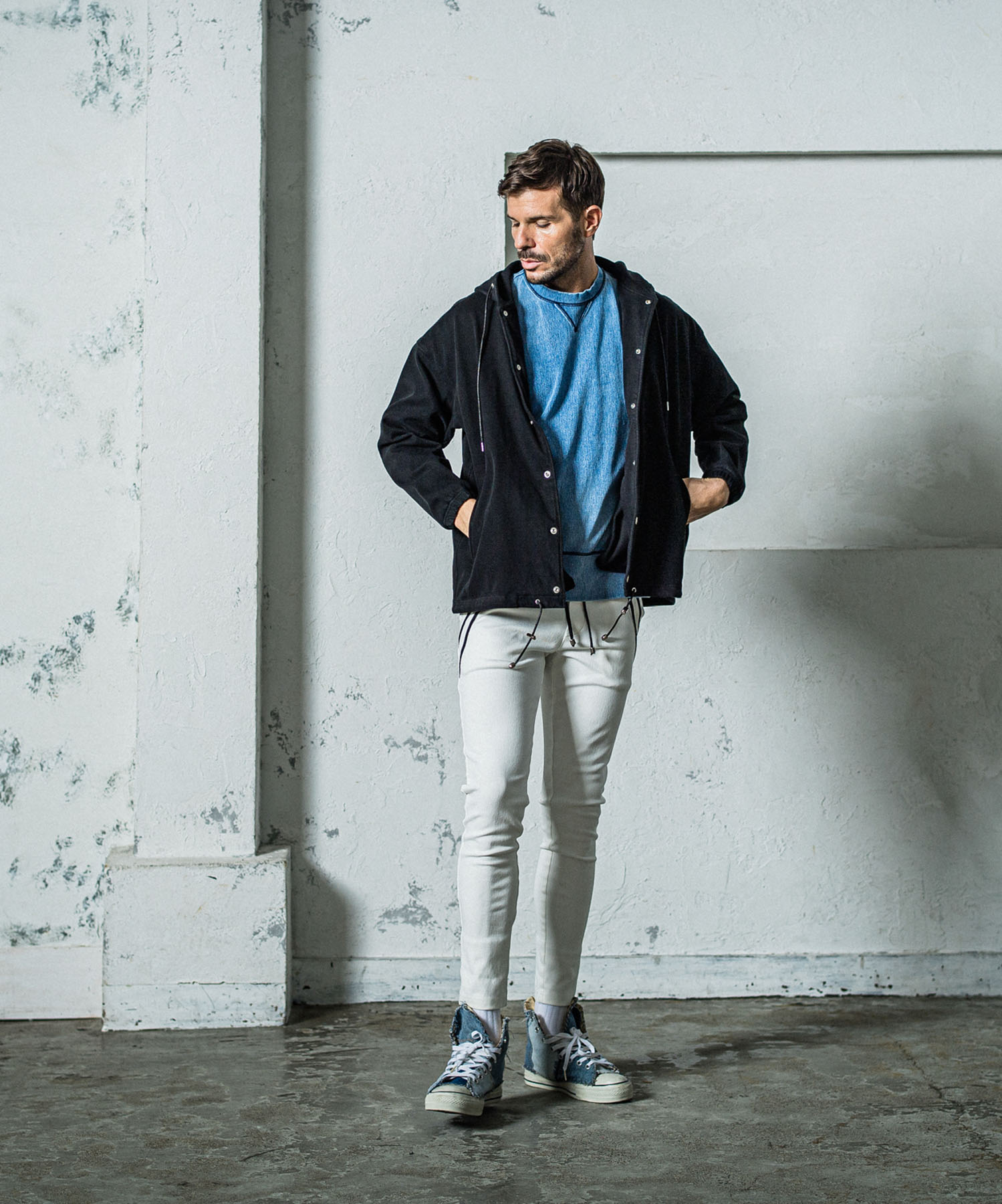 DENIM JERSEY loose trainer