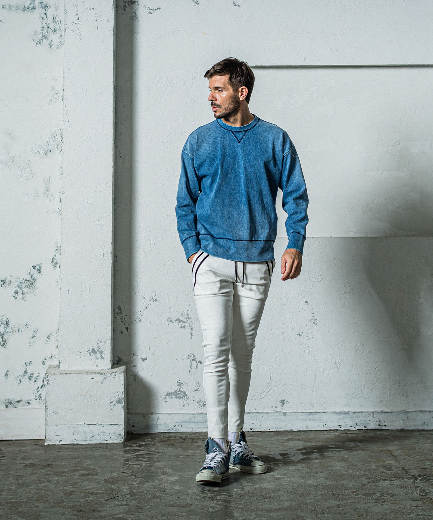 DENIM JERSEY loose trainer