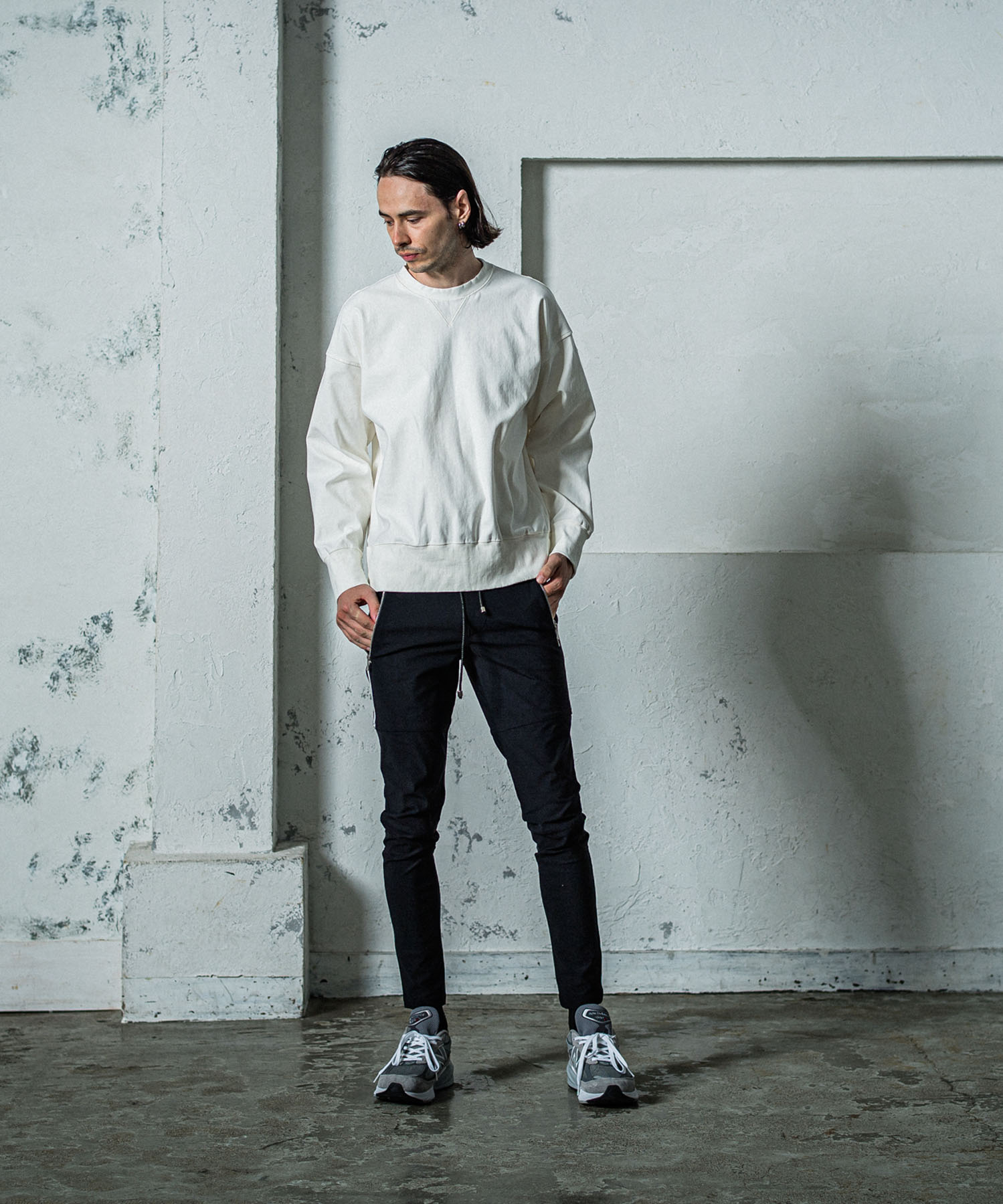 DENIM JERSEY loose trainer