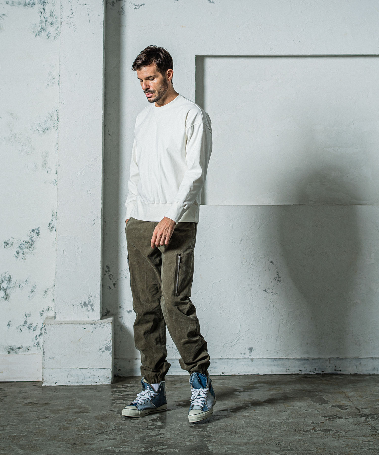 DENIM JERSEY loose trainer