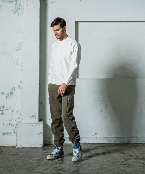 DENIM JERSEY loose trainer