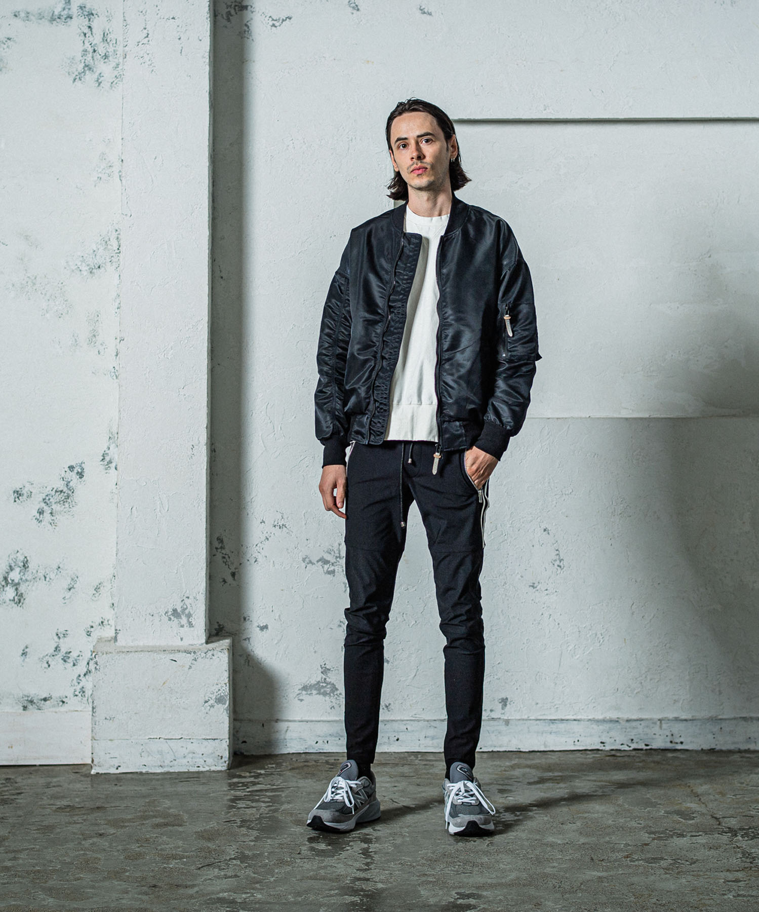 DENIM JERSEY loose trainer