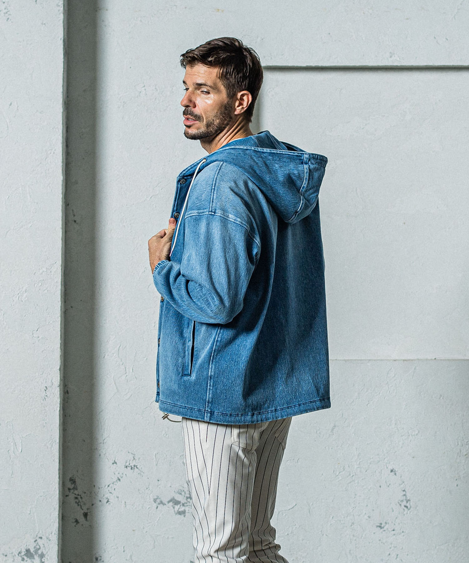 DENIM JERSEY  coach hoodie