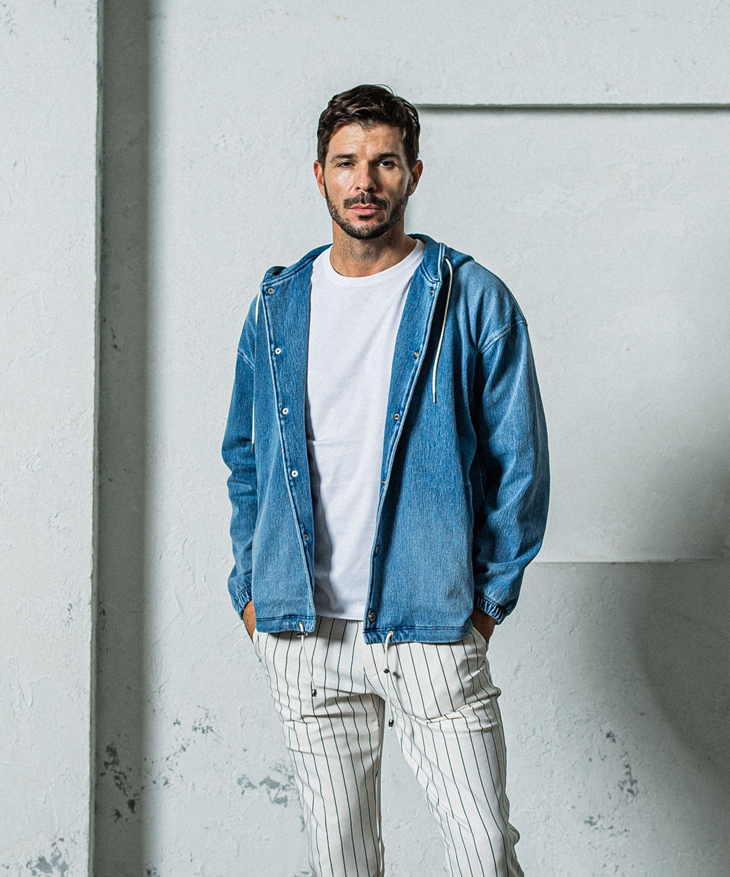 DENIM JERSEY  coach hoodie