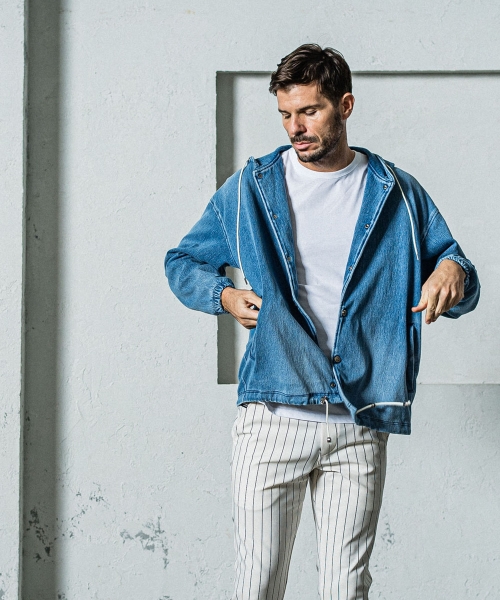 DENIM JERSEY  coach hoodie