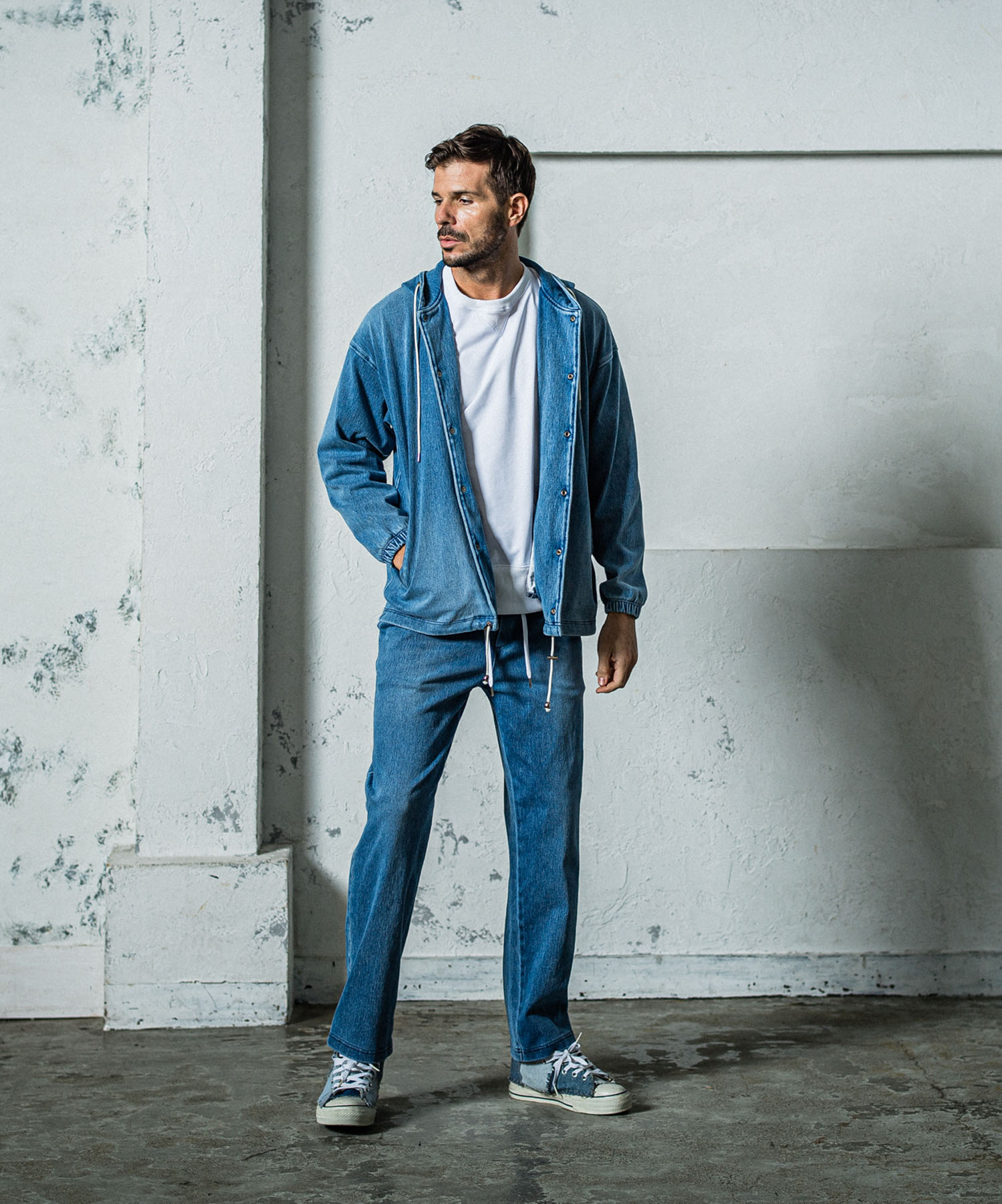 DENIM JERSEY  coach hoodie