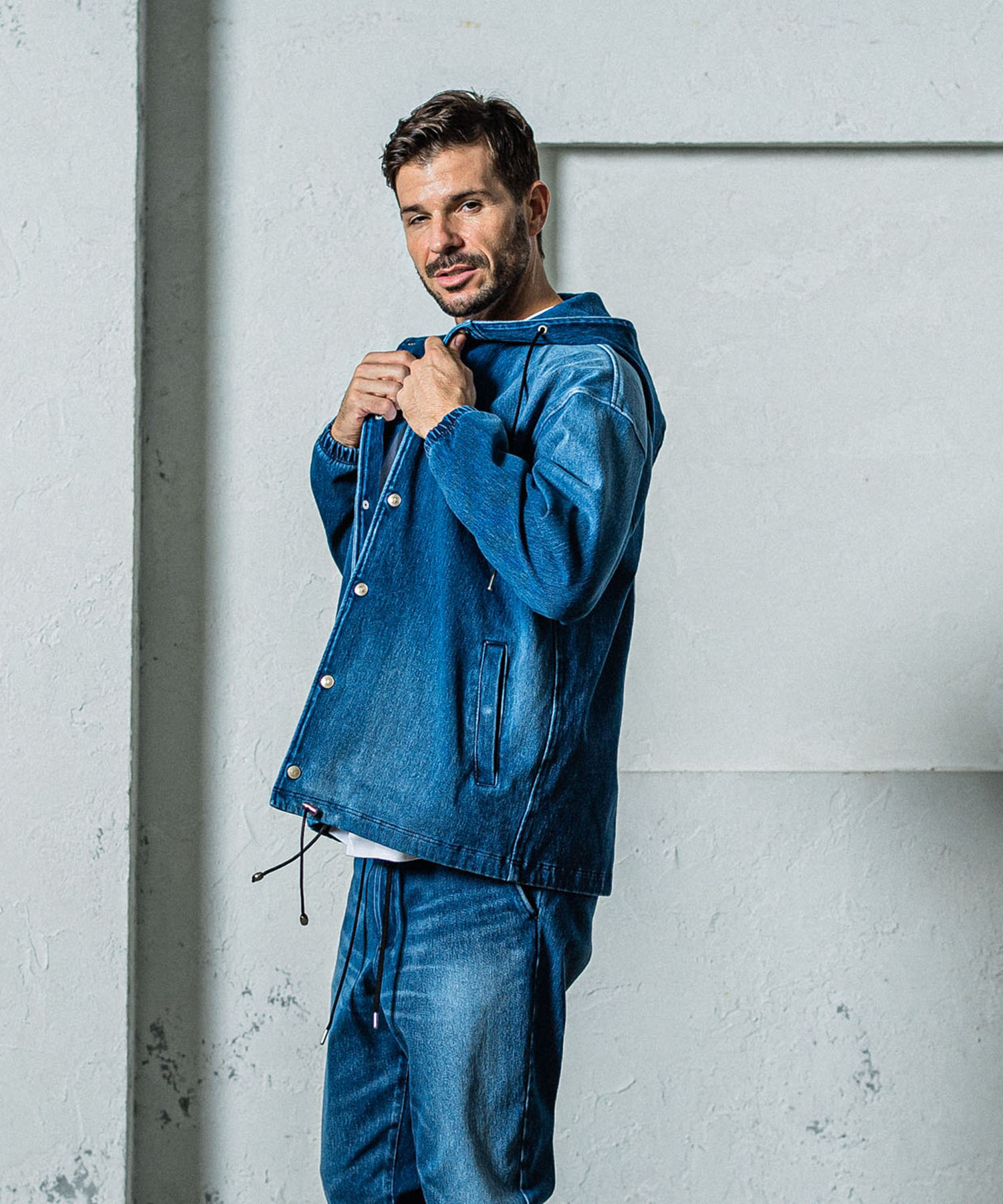 DENIM JERSEY  coach hoodie