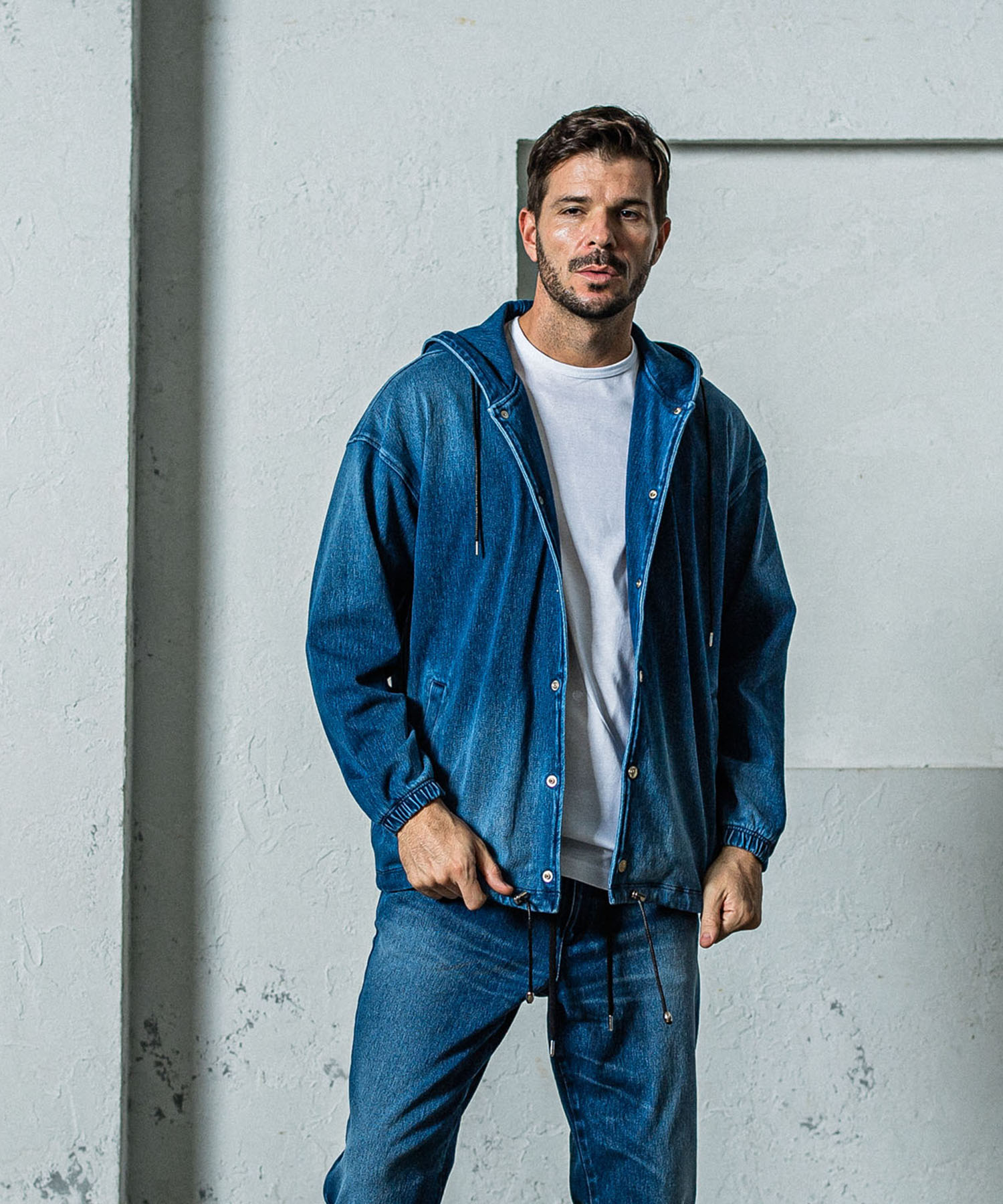 DENIM JERSEY  coach hoodie