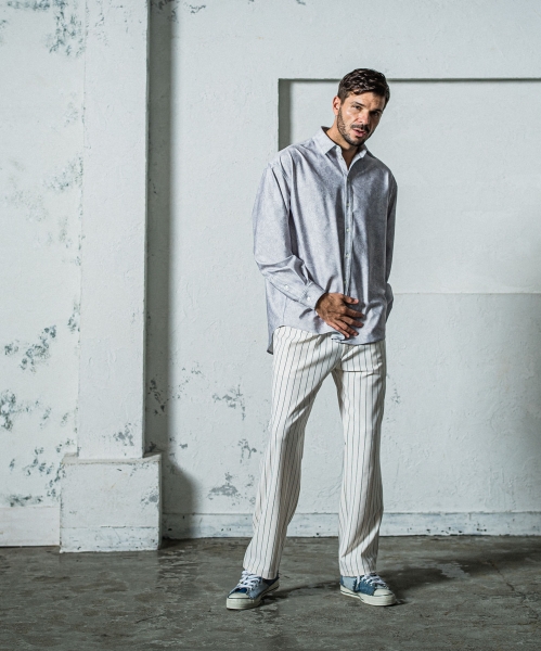 CHRIS　EASY WIDE TUCK PANTS