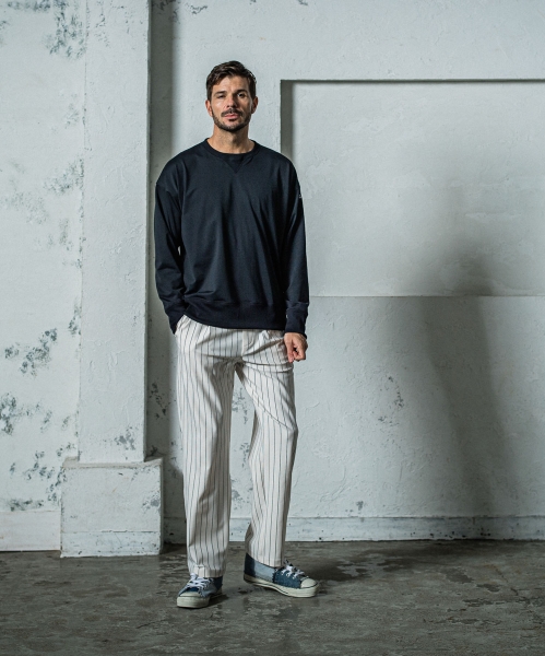 CHRIS　EASY WIDE TUCK PANTS